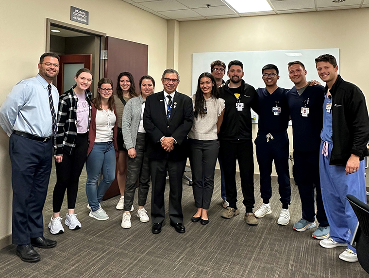 I loved hearing the great feedback our third- and fourth-year students shared. Dean Haustein (left) and I got some great feedback that we will use to make their experience even better.