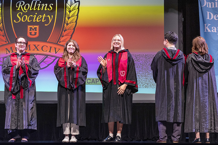 Michaela Thomson (middle) is a fourth-year medical student at Mizzou.