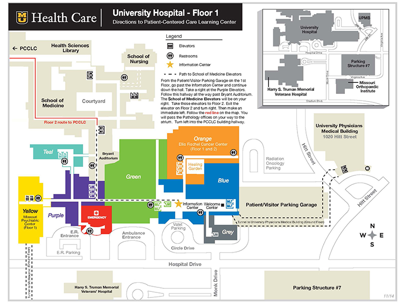 Map of Patient-Centered Care Learning Center