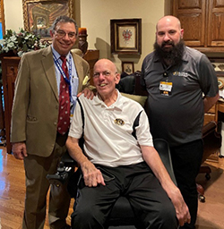 Rick Barohn, MD, “Tiger” John Cleek and Brian Ghafari, RN