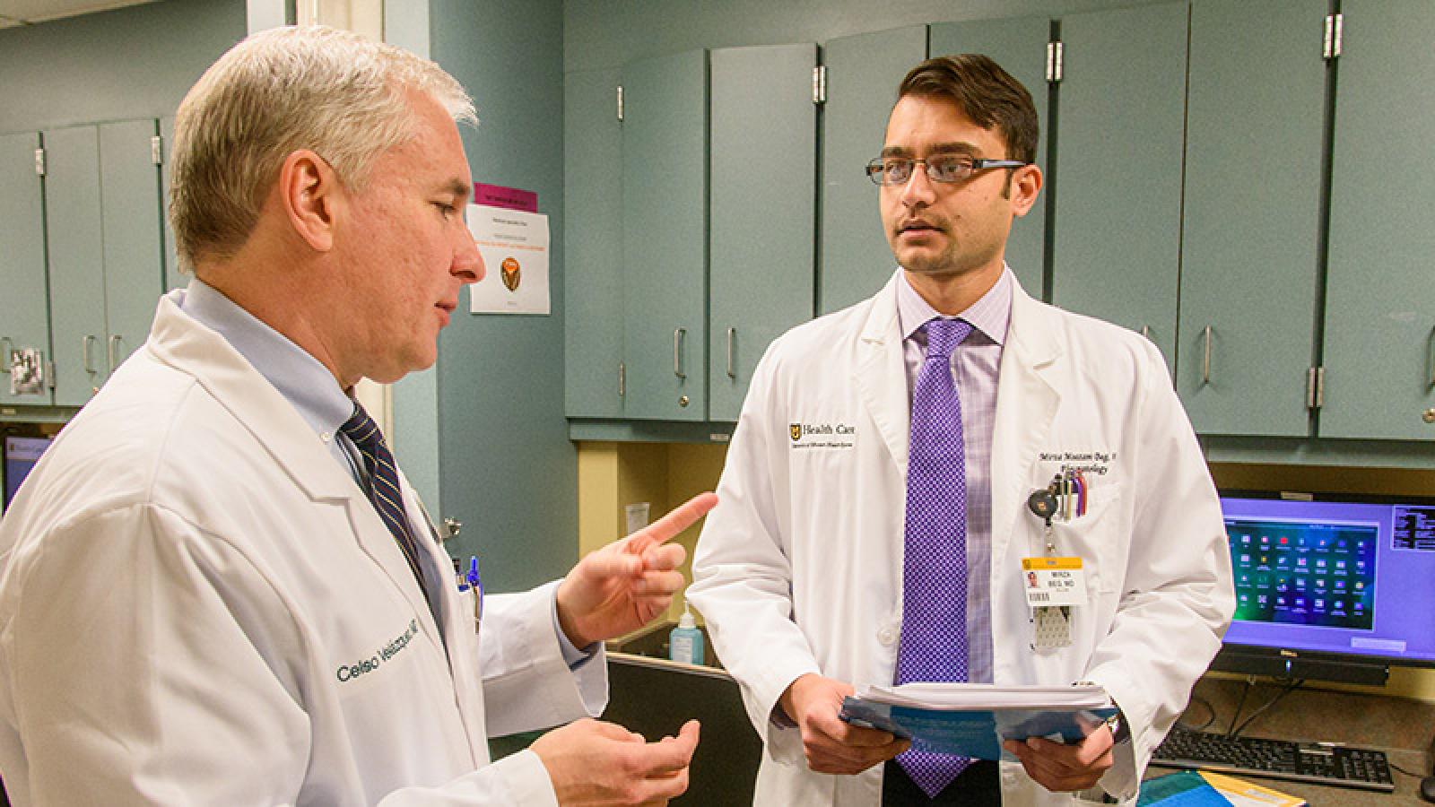Photo of fellow and attending physician.