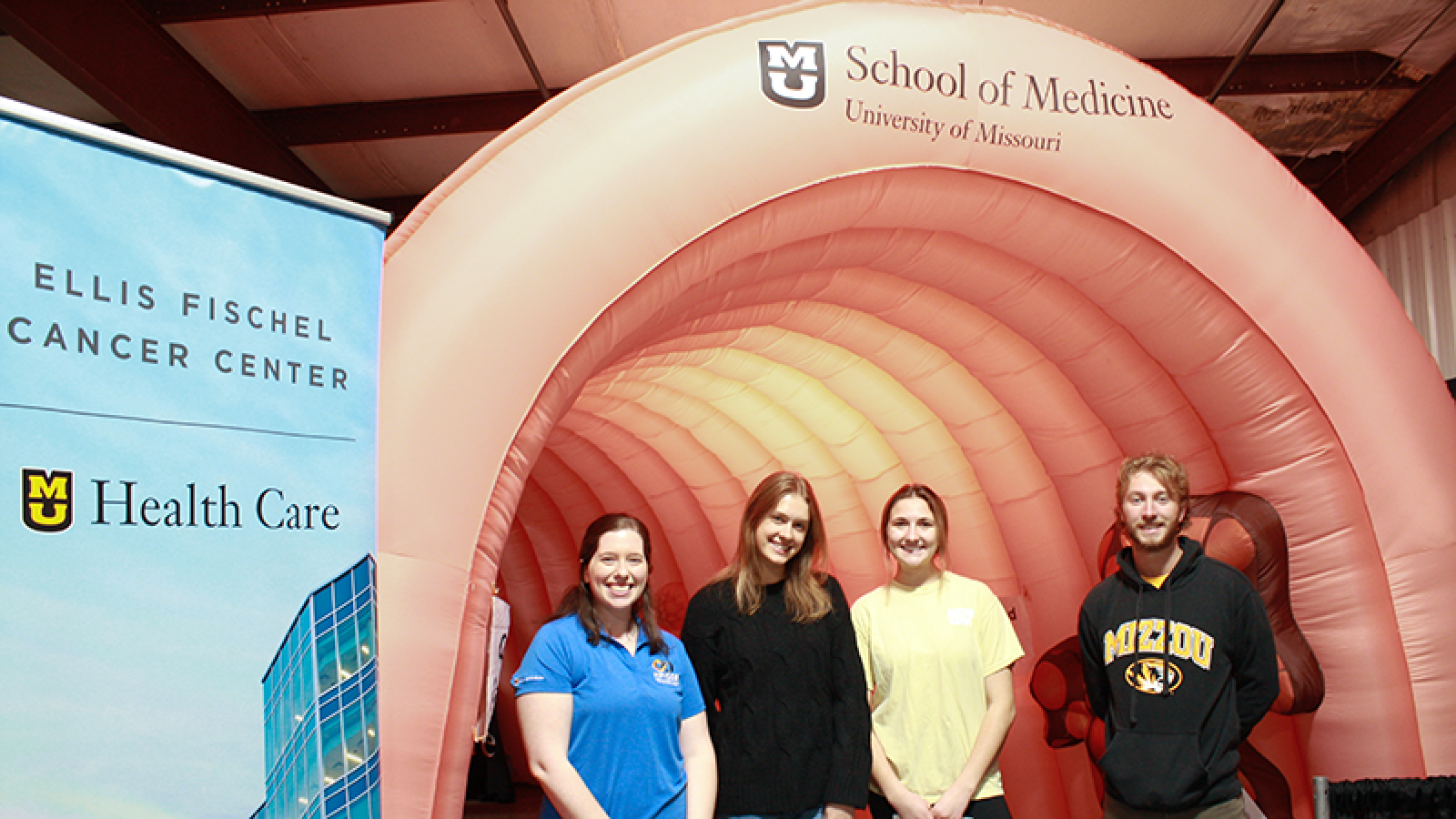 giant inflatable colon caught the attention of 830 visitors at the COMO Man Show on March 15 