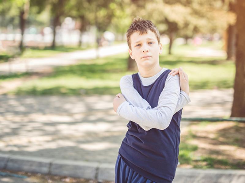 boy in park