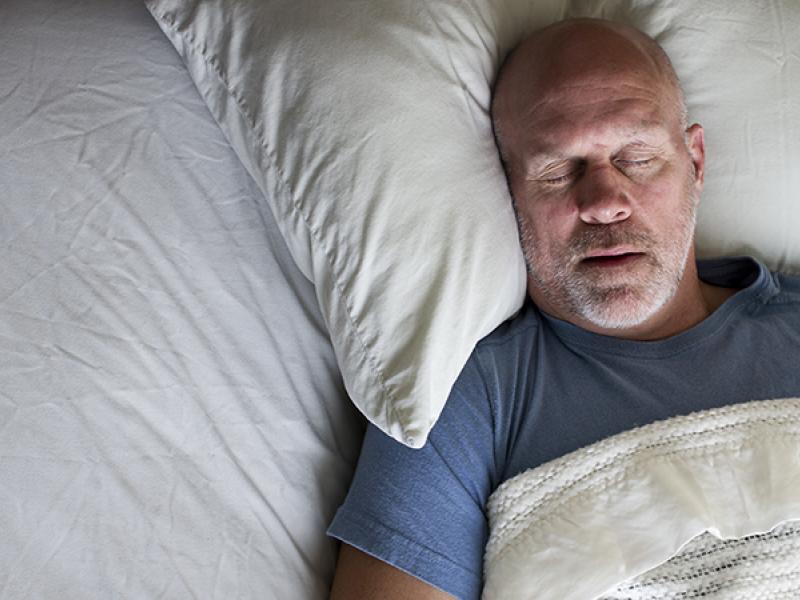 man sleeping